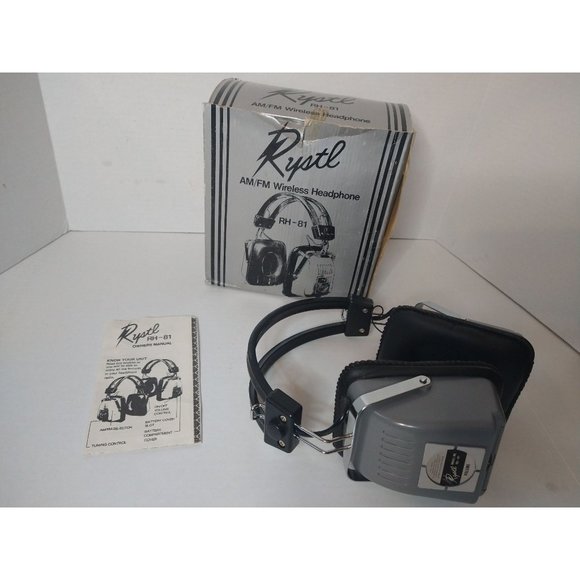 Rystl RH-81 Vintage AM FM Stereo WirelessHeadphones Hong Kong - Picture 1 of 13